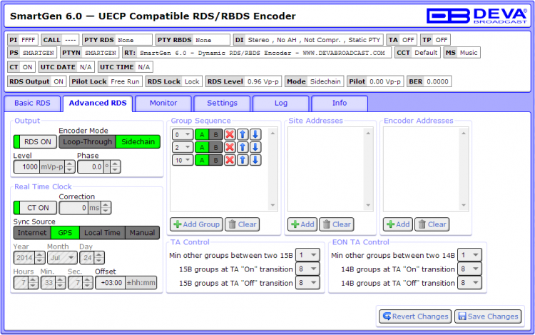 Deva Smartgen 6.0 RDS/RBDS Encoder 