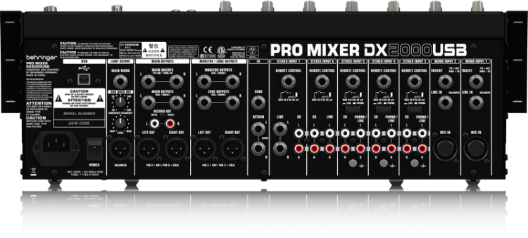 Behringer DX2000 USB | Analoge DJ Mengtafel