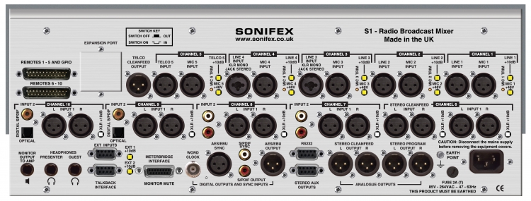 Sonifex S1 | Analoge/Digitale mixer
