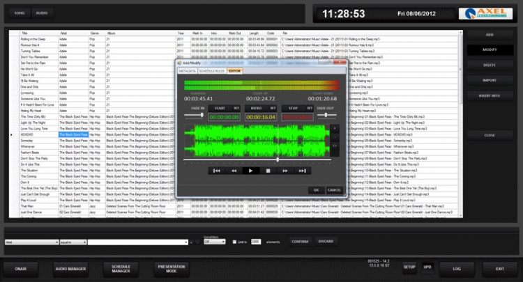 Axel Tech Soundtrack Radio Automatisering Software