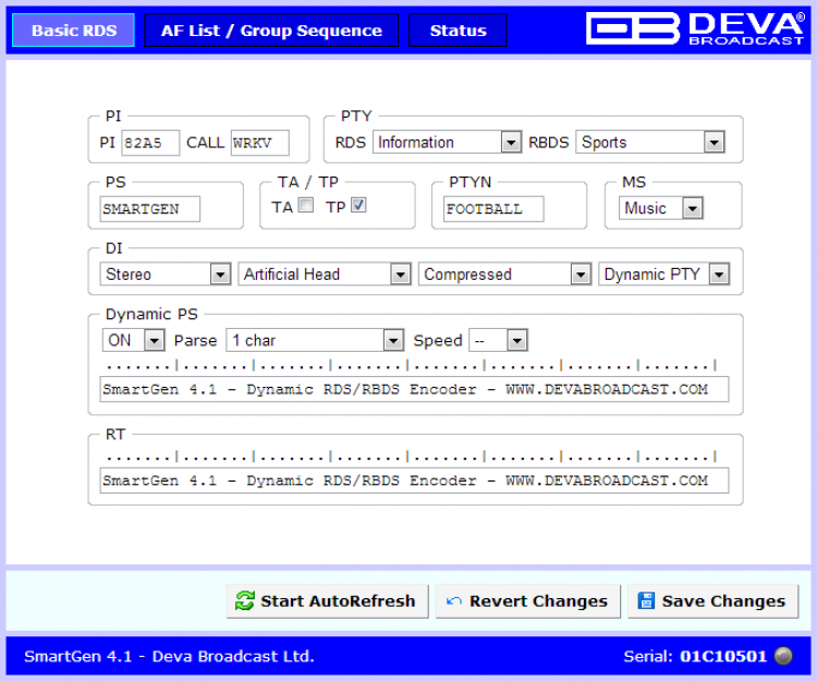 Deva SmartGen 4.1 RDS/RBDS Encoder 