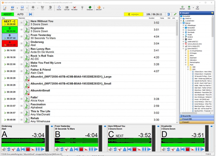 D&R Aircast Radio Automation Software