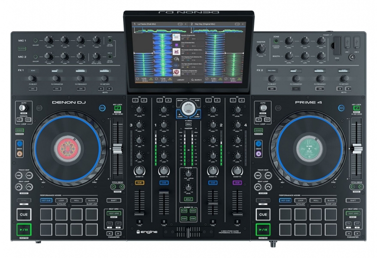  Denon DJ Prime 4 - Pro 4 deck USB standalone DJ systeem