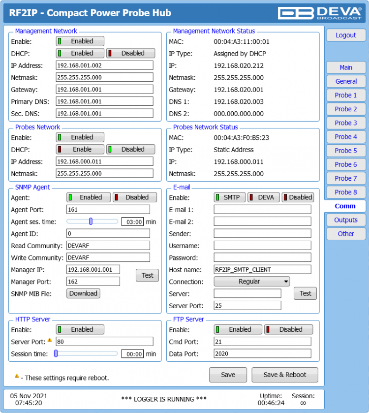 Deva Compact RF2IP Monitoring Tool