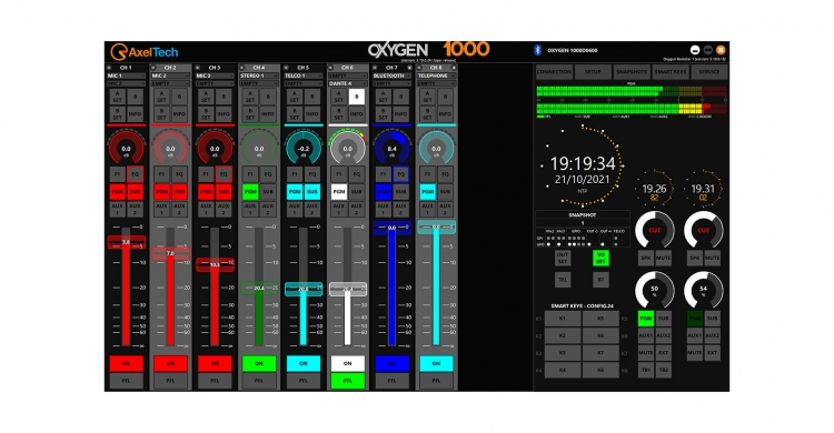 Axel Tech OXYGEN 1000 Digital Broadcast Mixer