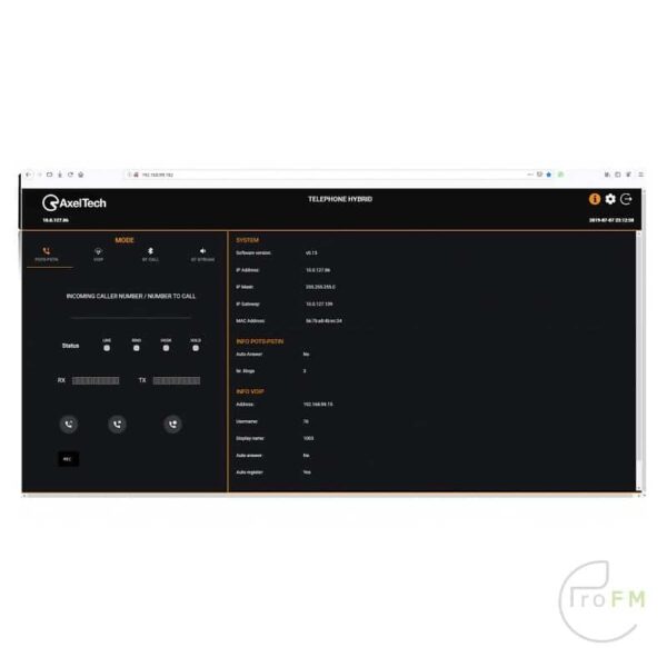 ProFM Broadcast | Axel Tech Macrotel X2 Multimode Phone Hybrid