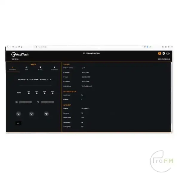 ProFM Broadcast | Axel Tech Macrotel X2 Multimode Phone Hybrid