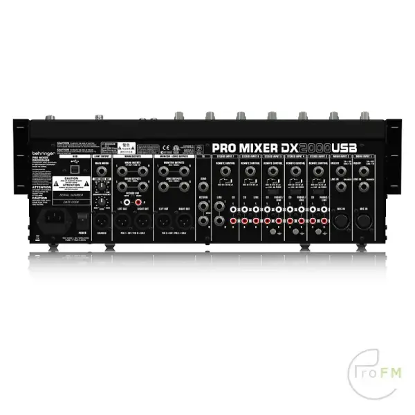 Pro FM Broadcast - Behringer DX2000 USB - Analoge DJ Mixer