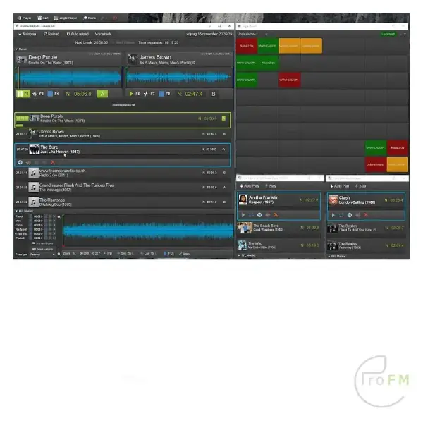 Pro FM Broadcast - Caliope On-Air Suite - Radio Automation Software