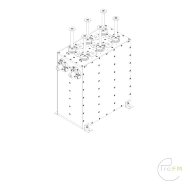 Com-tech DAB 6-Pole 80 mm Bandpass Filter