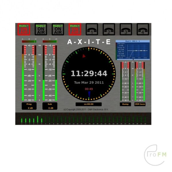 Pro FM Broadcast - D&R Axite 6 Channel Digital Broadcast Mixer