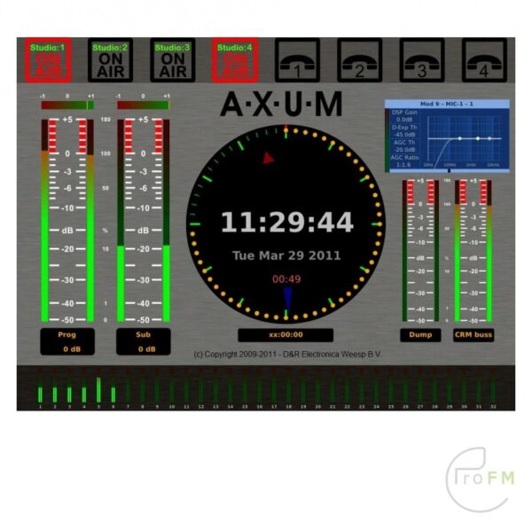 Pro FM Broadcast - D&R Axum Modular Digital Broadcast Mixer