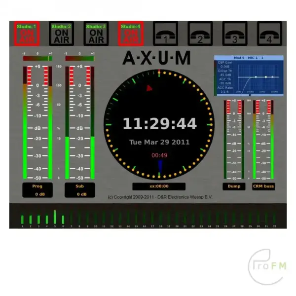 Pro FM Broadcast - D&R Axum Modular Digital Broadcast Mixer