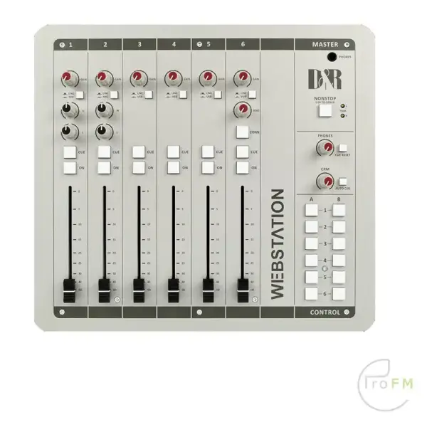 Pro FM Broadcast - D&R Webstation 6 Channel Broadcast Mixer