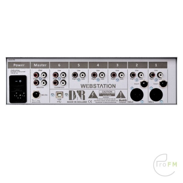 Pro FM Broadcast - D&R Webstation 6 Channel Broadcast Mixer.