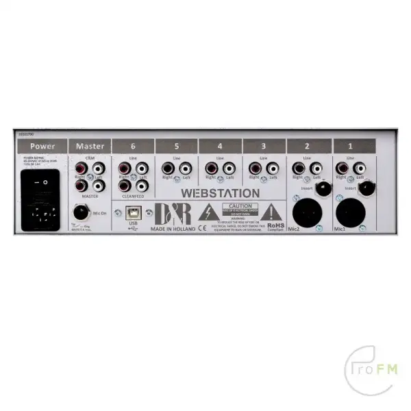 Pro FM Broadcast - D&R Webstation 6 Channel Broadcast Mixer.