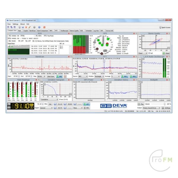 Pro FM Broadcast - Deva Band Scanner 2 FM & MOD Analyzer 02