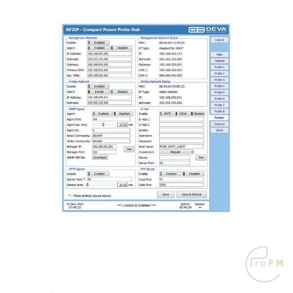 Pro FM Broadcast - Deva Compact RF2IP Monitoring Tool 05