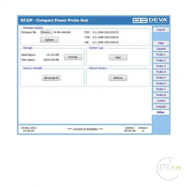 Pro FM Broadcast - Deva Compact RF2IP Monitoring Tool 07