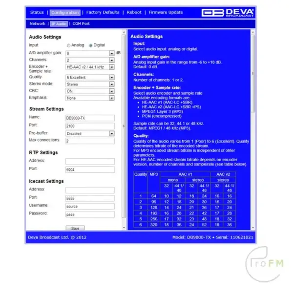 Deva DB90 Software
