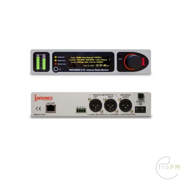 Pro FM Broadcast - Inovonics 610 Internet Radio Monitor