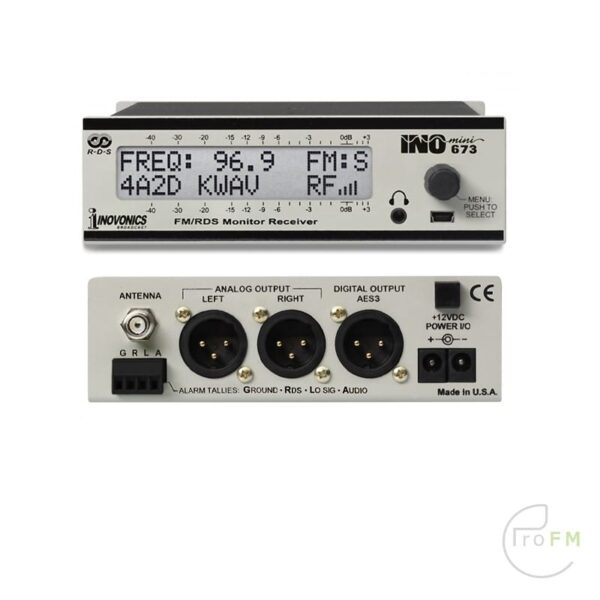 Pro FM Broadcast - Inovonics 673 INOmini FM-RDS Receiver