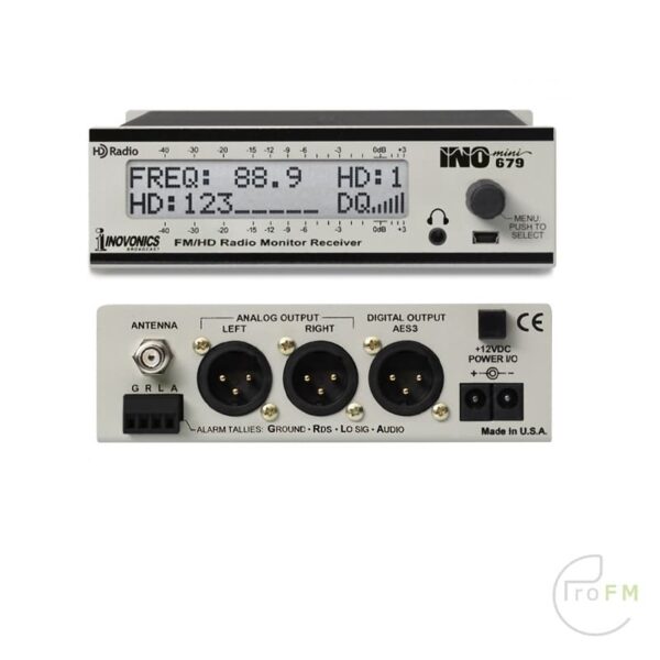 Pro FM Broadcast - Inovonics 679 INOmini FM-HD Receiver