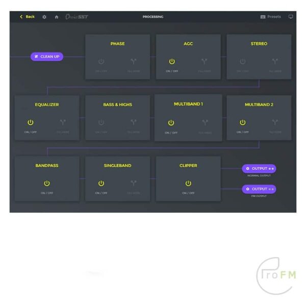 Pro FM Broadcast - Omnia SST Processing Software