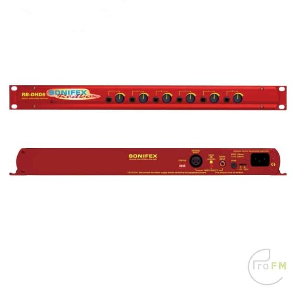ProFM Broadcast - Sonifex Redbox RB-DHD6 Headphone Amplifier