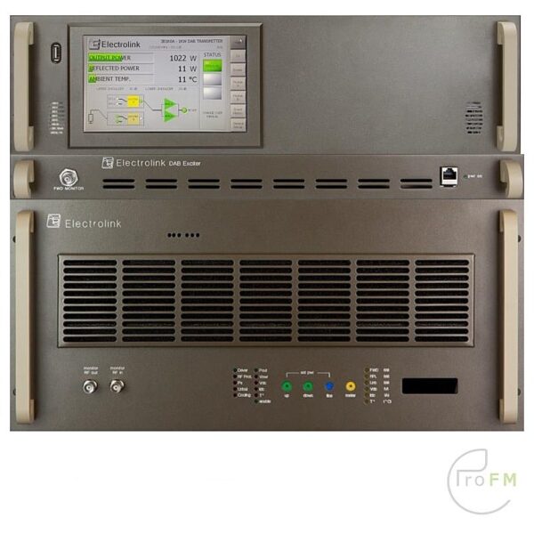 Pro FM Broadcast - Electrolink 3B1K0A 1000 Watt DAB + Transmitter