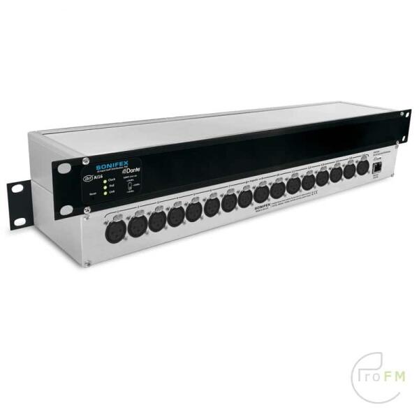 Pro FM Broadcast - Sonifex AVN-AI16 16 Input Dante® Interface, PoE