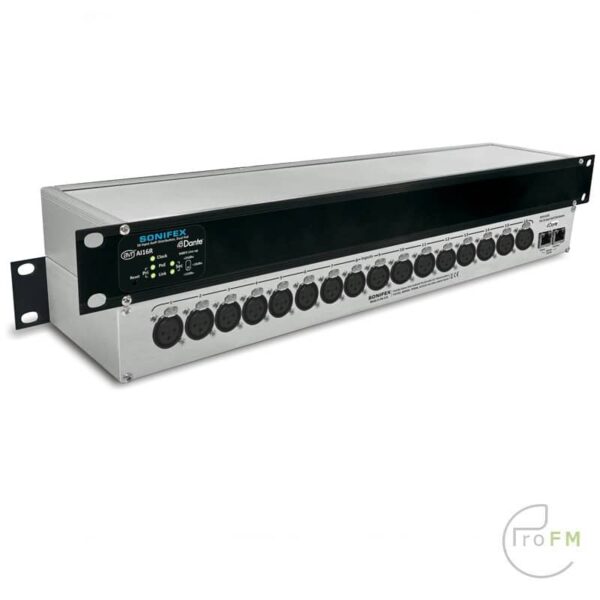 Pro FM Broadcast - Sonifex AVN-AI16R 16 Input Dual Dante® Interface, PoE