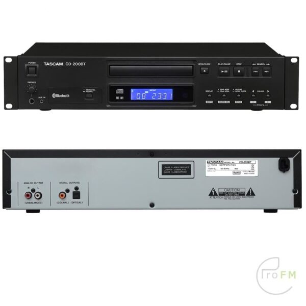 Pro-FM-Broadcast-Tascam-CD-200BT-CD-Player.