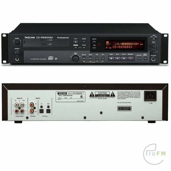 Pro-FM-Broadcast-Tascam-CDRW900SX-CD-Recorder.