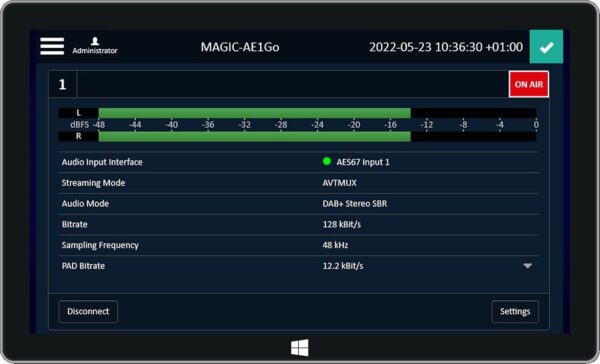 AVT MAGIC AE1 DAB+ Go Audio Encoder Tablet