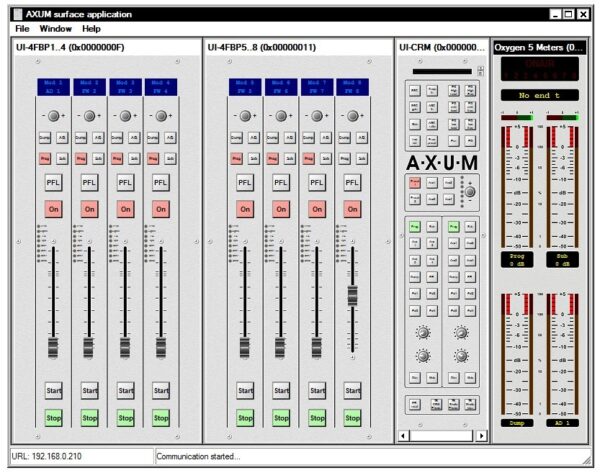 Pro FM Broadcast - D&R Axum Remote Control Software