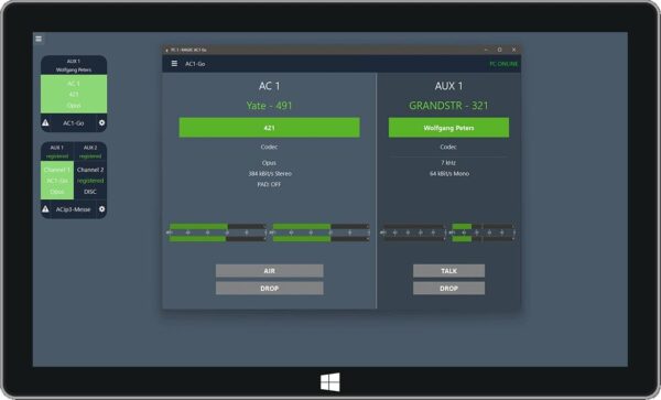 Pro FM broadcast - AVT MAGIC AC1 Go Tablet