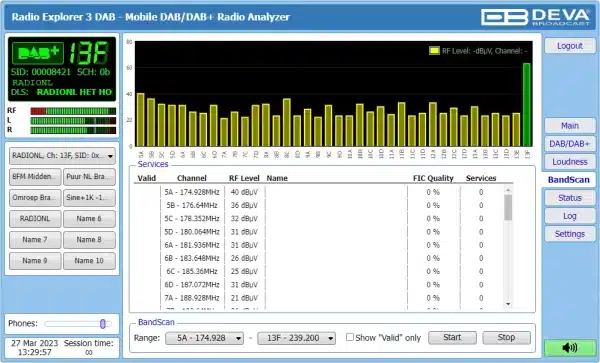 Deva Broadcast Radio Explorer III Mobile DAB Radio Analyzer Software 4