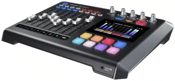 ascam Mixcast 4 Podcast Recording Console side
