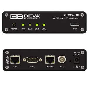 Deva Broadcast DB95-RX Compact MPX over IP Decoder