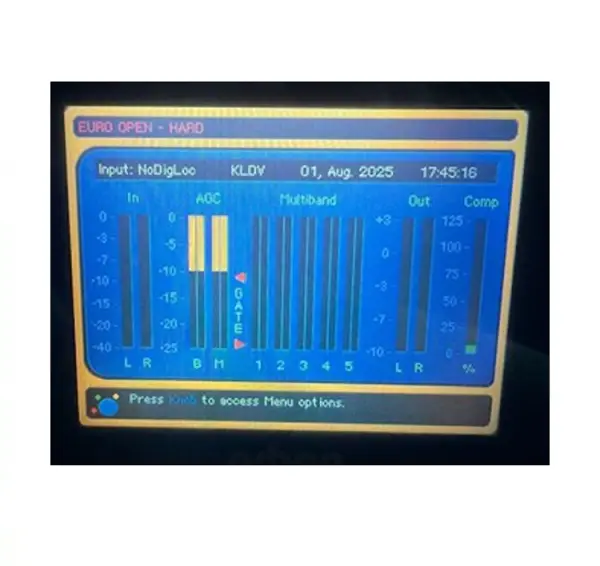 Orban Optimod 8400 FM frocessor used display