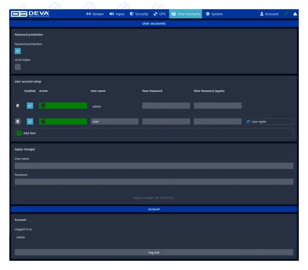 Deva Broadcast DB94-TX Compact MPX over IP Encoder software 2